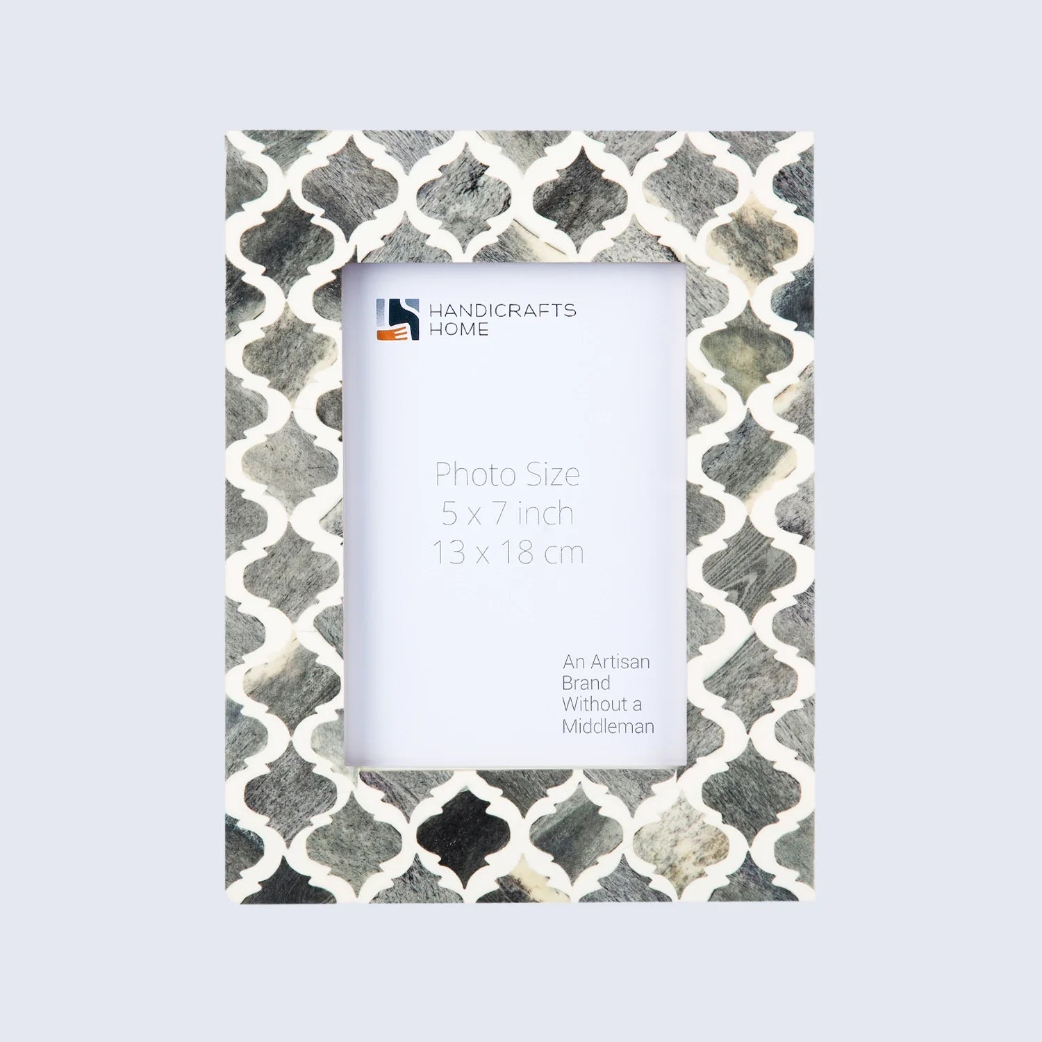 Picture Frames Moroccan Pattern Bone & Resin Inlay Collection in 5 Color Options | 1.5" Border Width