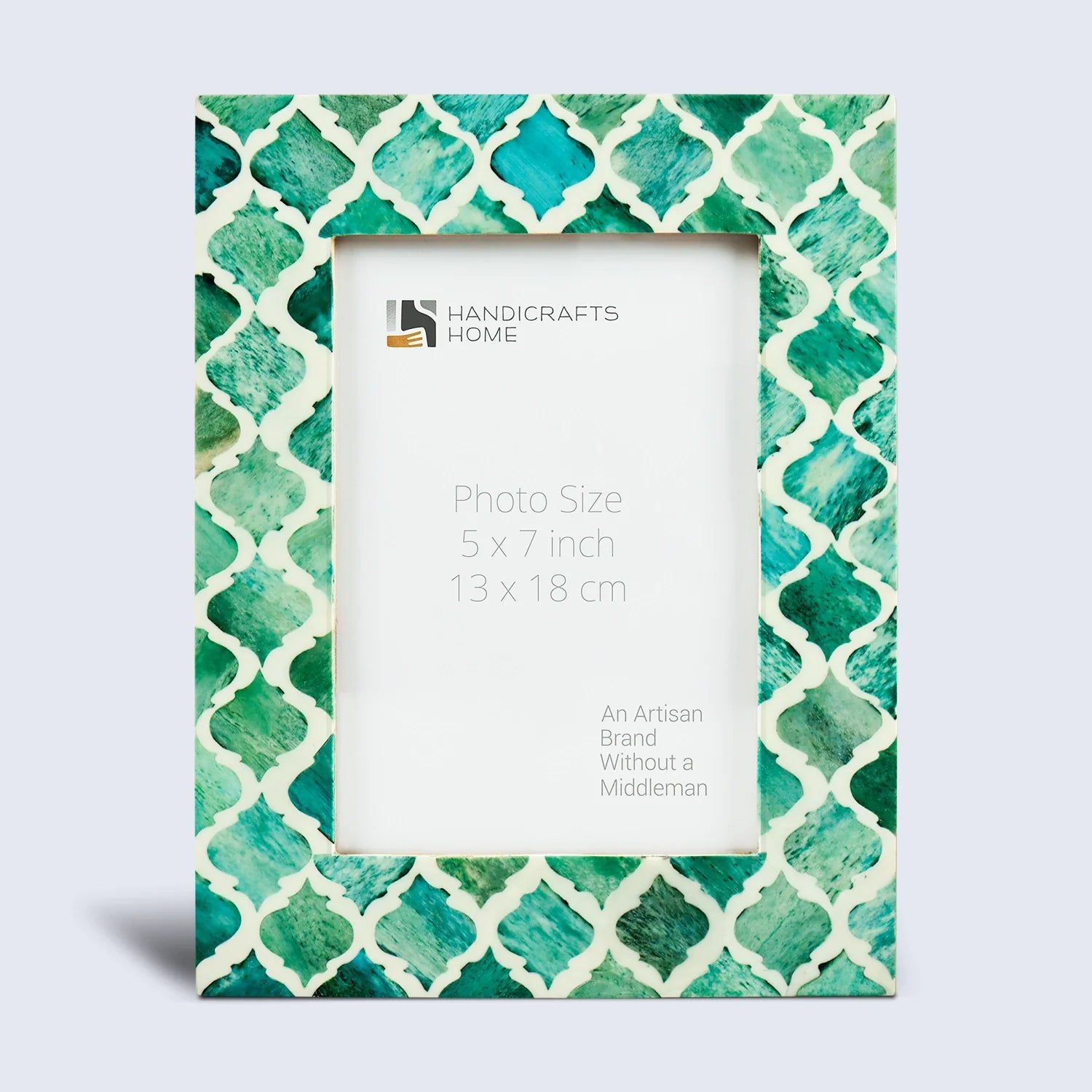 Picture Frames Moroccan Pattern Bone & Resin Inlay Collection in 5 Color Options | 1.5" Border Width