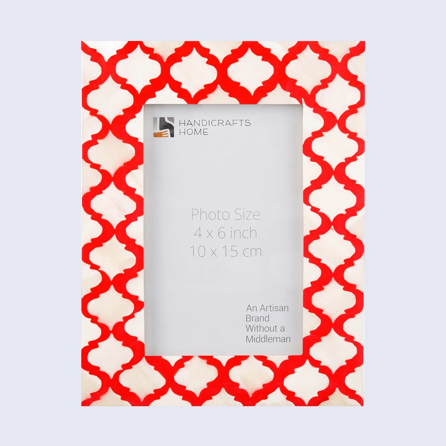 Picture Frames Moroccan Pattern Bone & Resin Inlay Collection in 5 Color Options | 1.5" Border Width