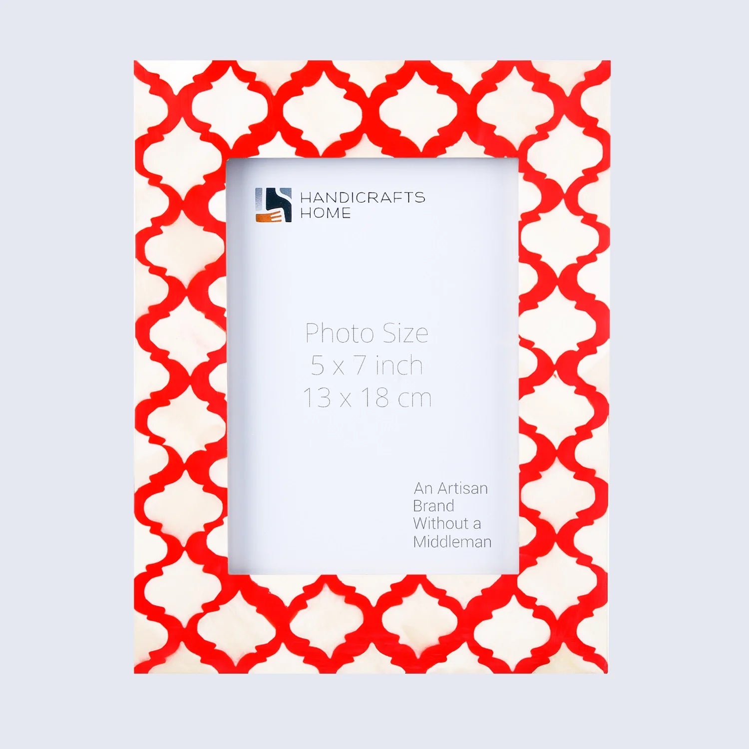 Picture Frames Moroccan Pattern Bone & Resin Inlay Collection in 5 Color Options | 1.5" Border Width