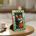 Picture Frames Casablanca Verde Pattern Resin Inlay Collection in 3 Sizes, Pack of 2