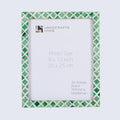 Picture Frames Moroccan Pattern Bone & Resin Inlay Collection in 27 Sizes, Green