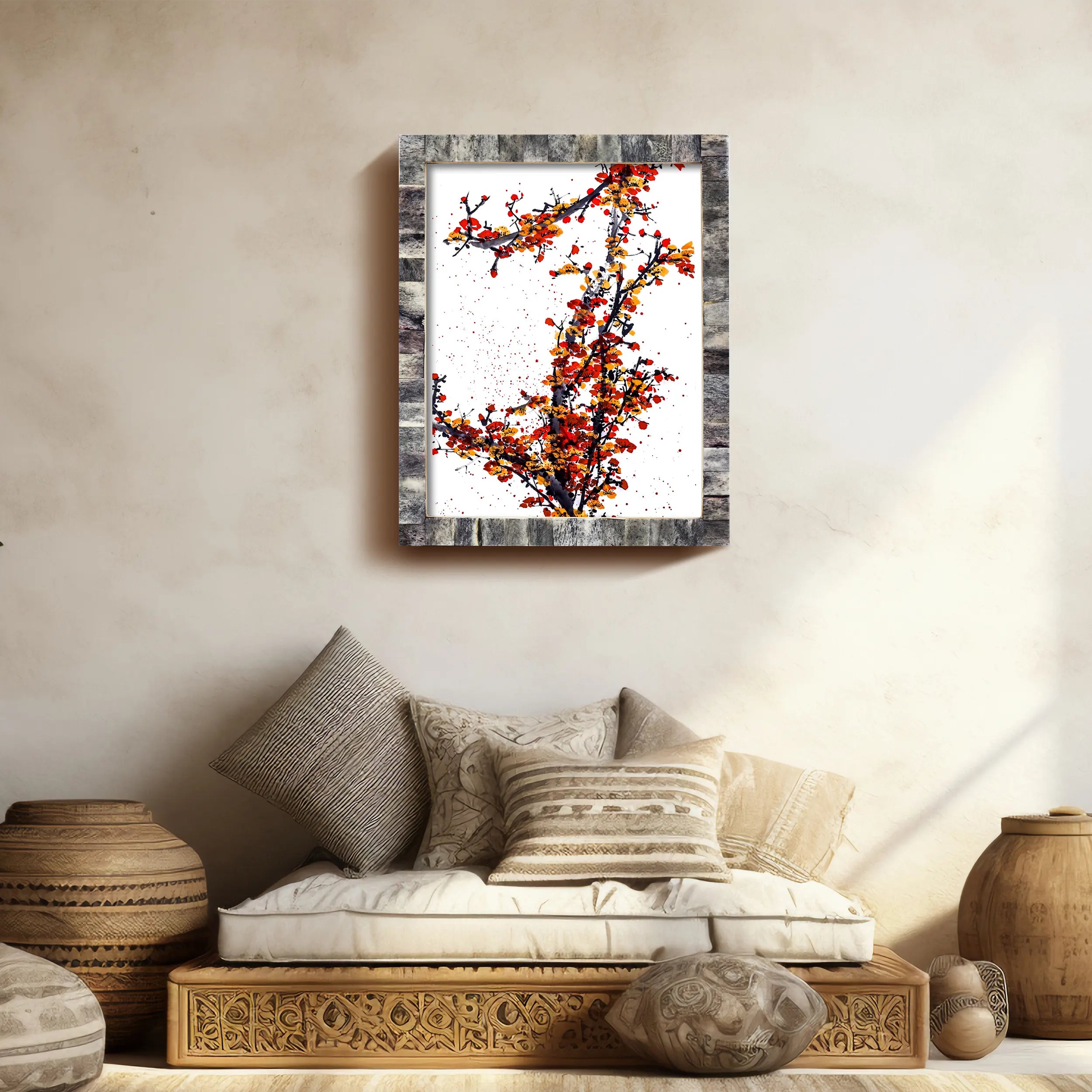 Poster Picture Frame Classic Bone Inlay in 5 Sizes, Grey