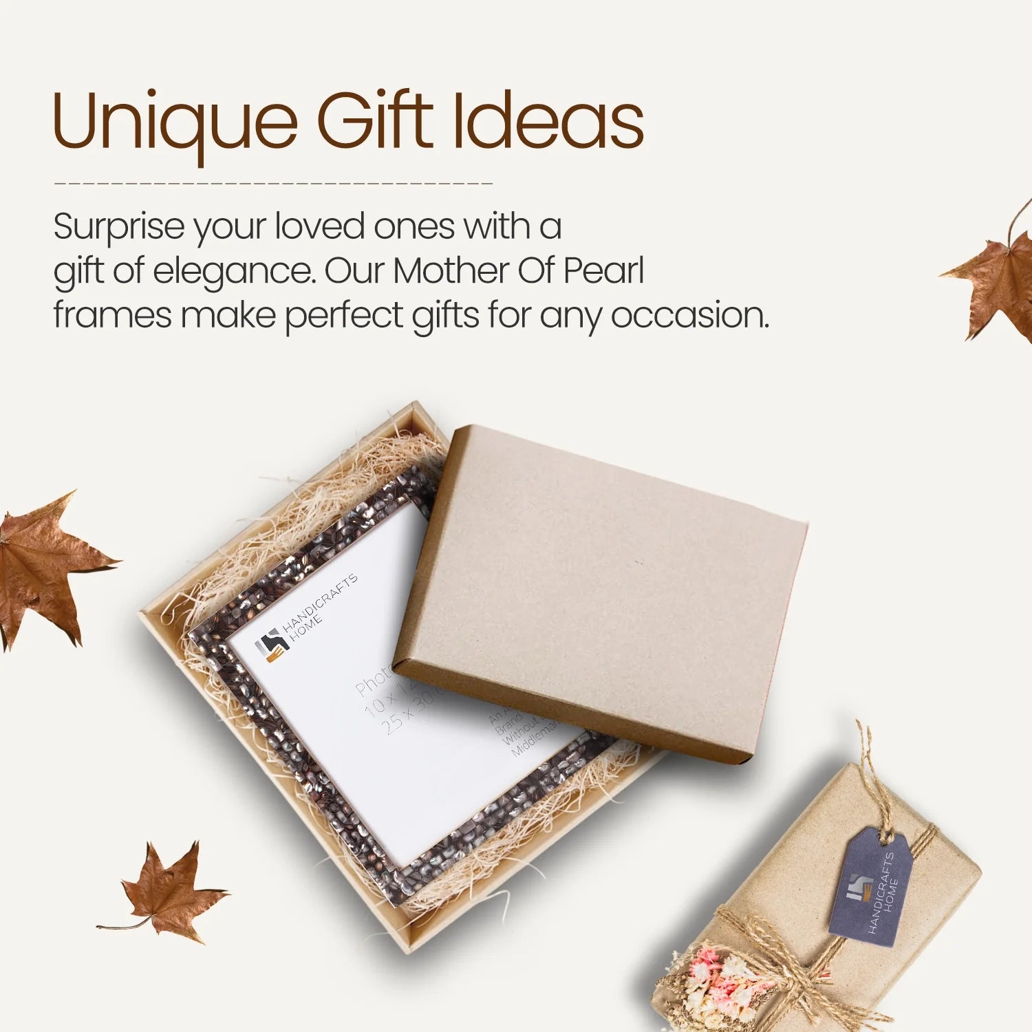 Mother of Pearl Poster Picture Frame Grey, 2 Sizes