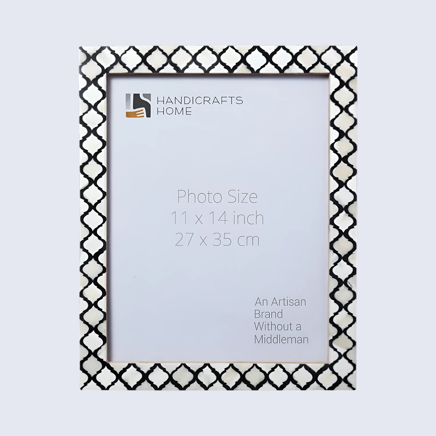 Poster Picture Frame Moroccan Bone & Resin Inlay Collection in 9 Sizes, Black