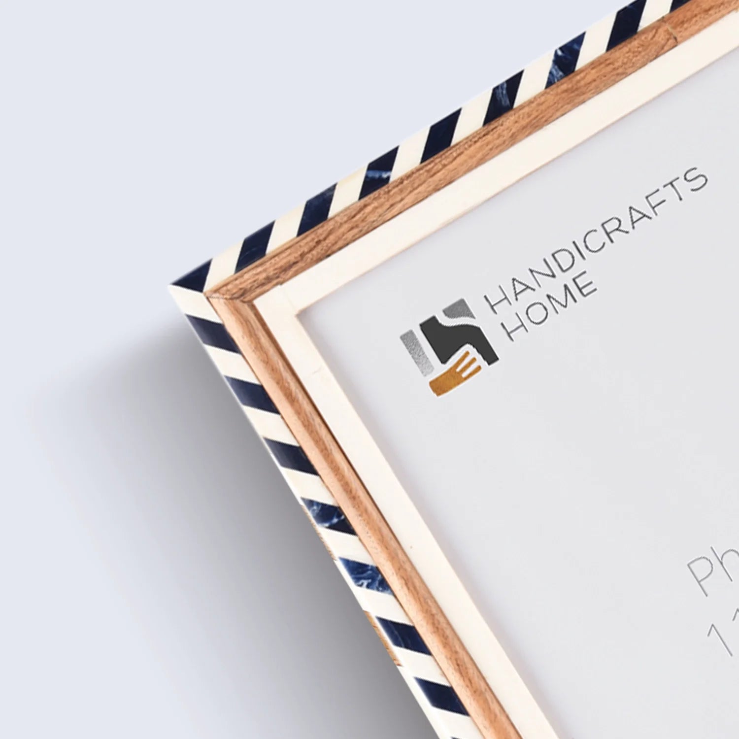 Marquet Bevel Picture Frames Pack of 2 Blue & White - Available in 5 Sizes