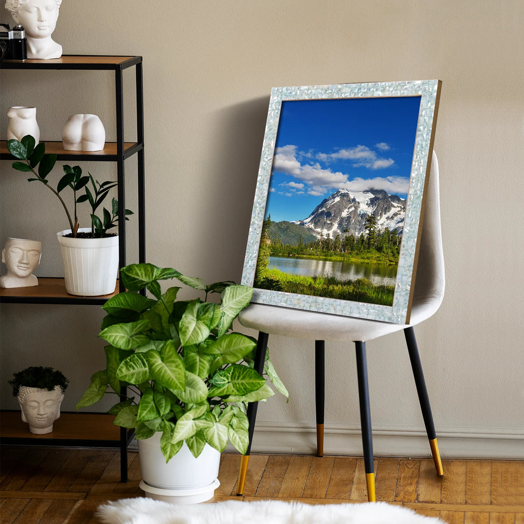 Mother of Pearl Poster Picture Frame Green, 2 Sizes