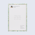 Poster Picture Frame Chevron Bone Inlay in 3 Sizes, Green