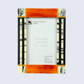 Orange Abstract Ink Resin Inlay Picture Frame in 4x6 & 5x7