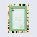 Green Abstract Ink Resin Inlay Picture Frame in 4x6 & 5x7