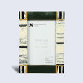 Sea Green Abstract Ink Resin Inlay Picture Frame in 4x6 & 5x7