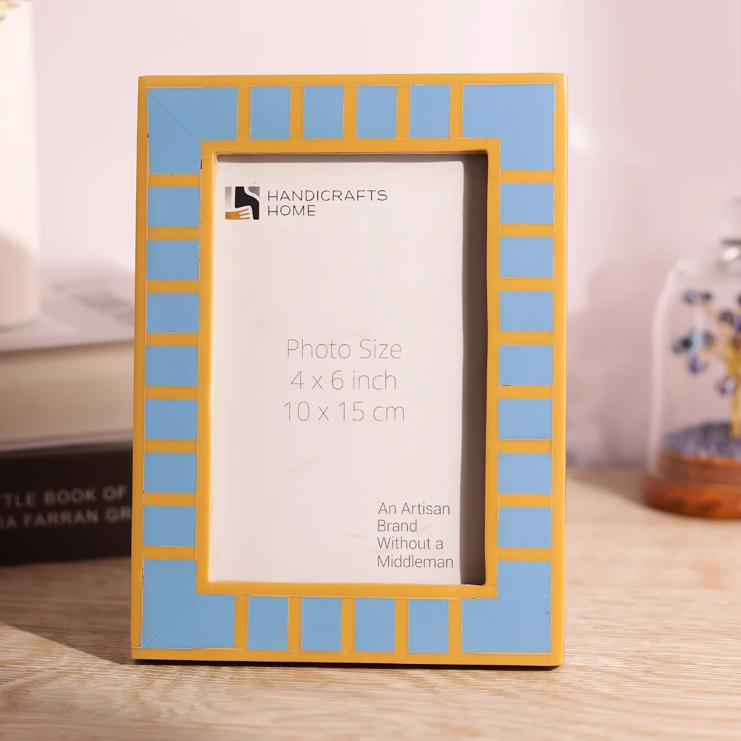 Turquoise Square Resin Inlay Picture Frame 4x6 & 5x7
