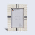 Grey & White Bone Inlay Picture Frame - 4x6 & 5x7