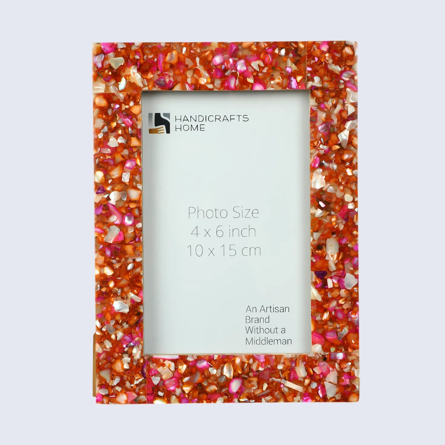 Mother of Pearl Crush Resin Inlay Picture Frame 4x6 in 4 Colors
