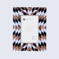 Herringbone Pattern Wood & Resin Inlay Picture Frame - 4x6 & 5x7