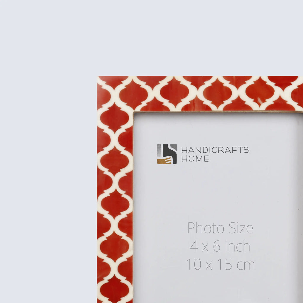 Picture Frames Casablanca Pimienta Pattern Resin Inlay Collection in 3 Sizes, Pack of 2