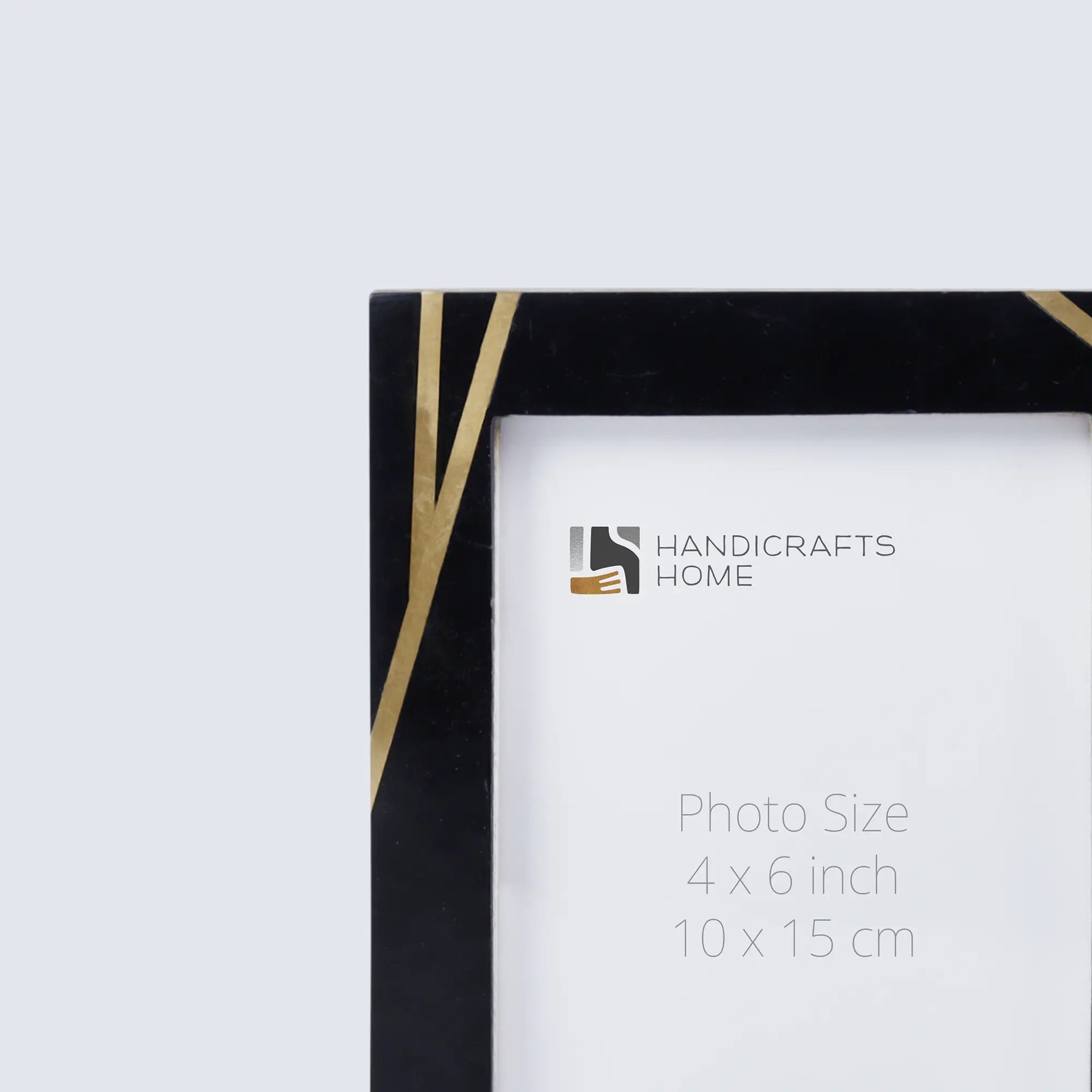 Picture Frames Deco Bamboo Pattern Resin Inlay Collection in 3 Sizes, Pack of 2