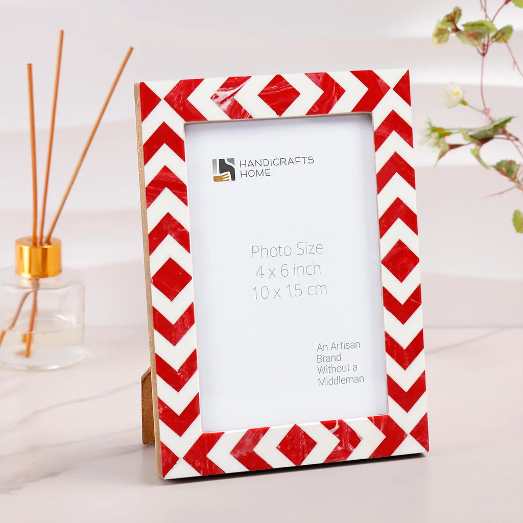 Picture Frames Lisbon Piri Pattern Resin Inlay Collection in 3 Sizes, Pack of 2