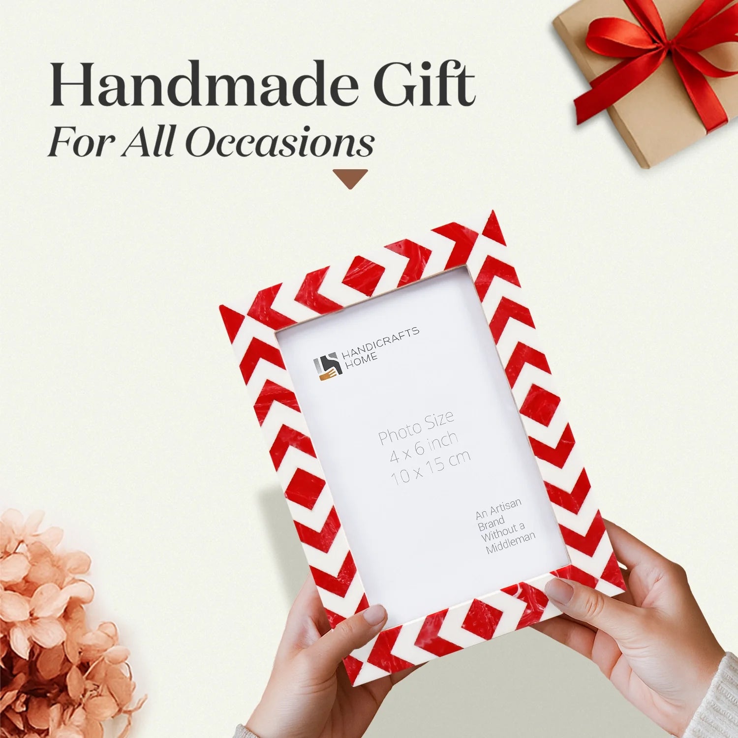 Picture Frames Lisbon Piri Pattern Resin Inlay Collection in 3 Sizes, Pack of 2