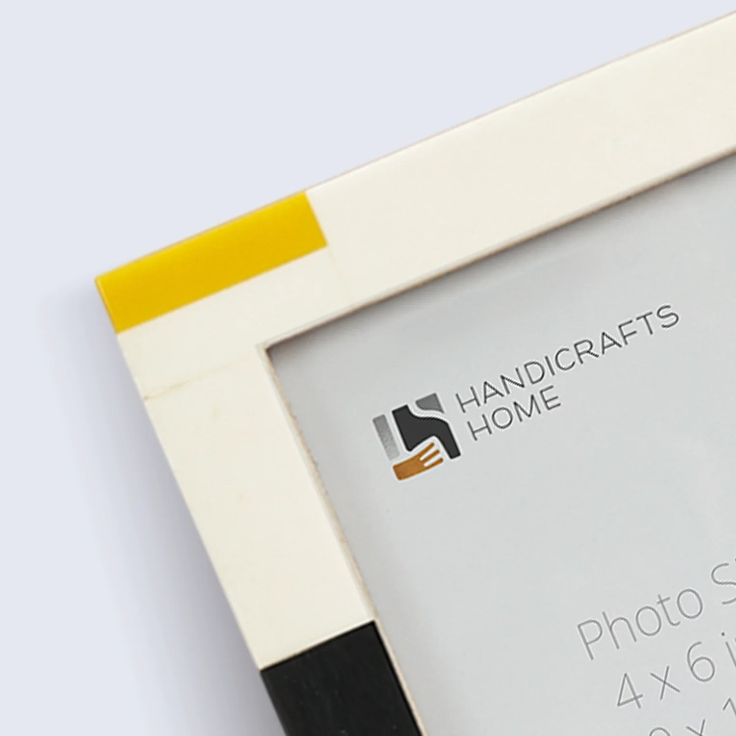 Picture Frames Mondrian Warm Oak Pattern Resin Inlay Collection in 3 Sizes