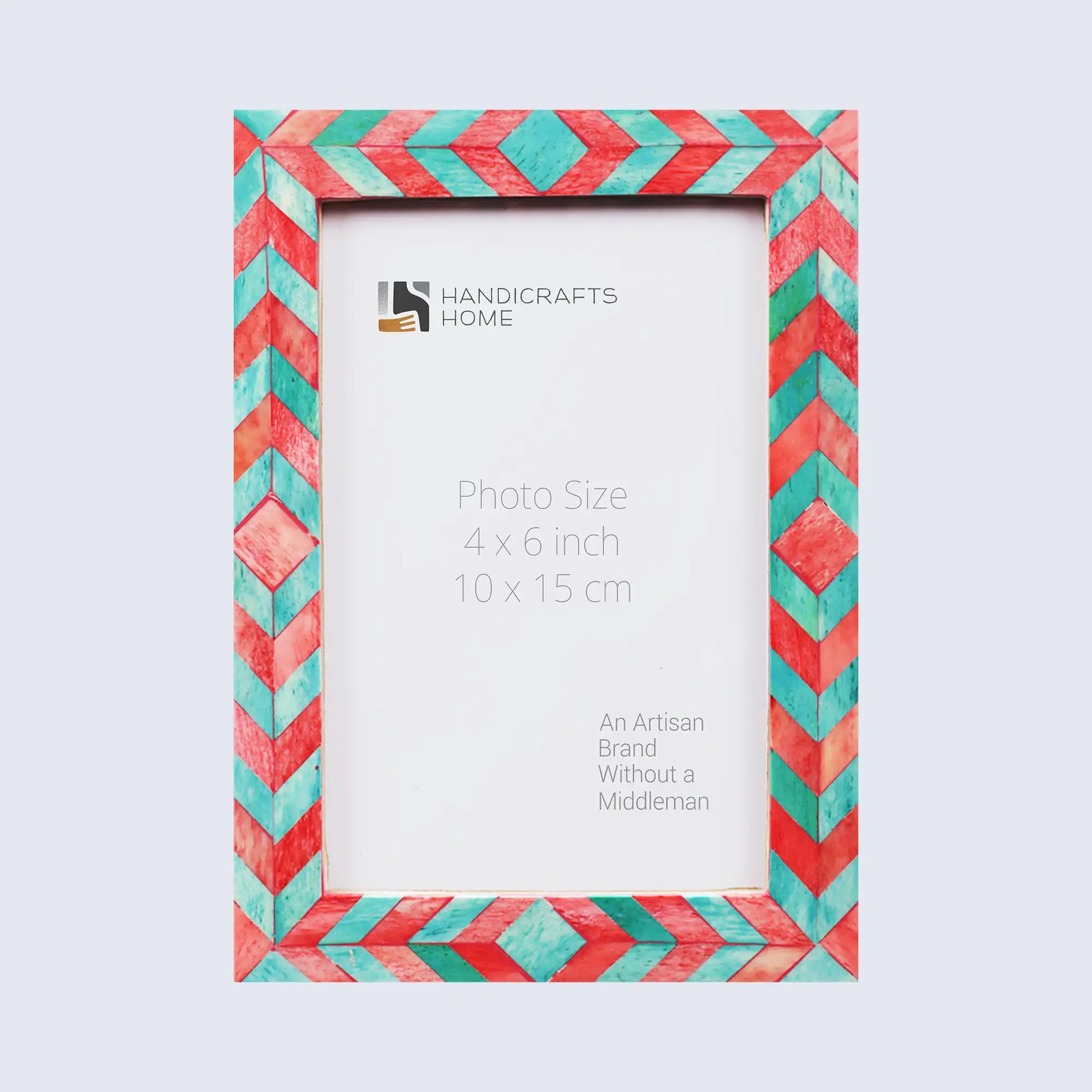 Picture Frames Mosaic Chevron Pattern Bone Inlay Collection