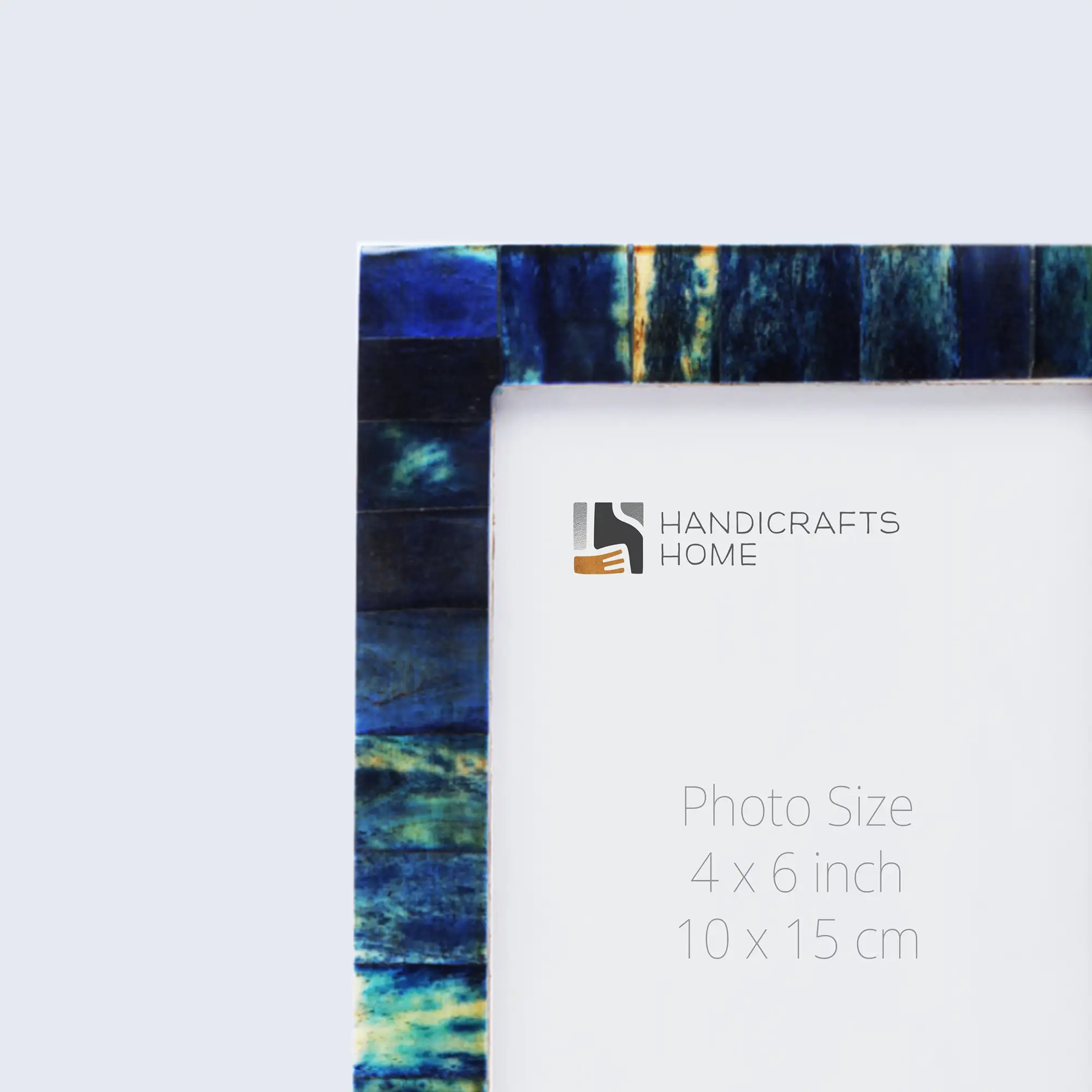 Picture Frames Vintage Style Pattern Bone Inlay Collection in 3 Sizes, Pack of 2