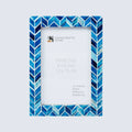 Picture Frames Artic Ice Pattern Bone & Resin Inlay Collection in 3 Sizes
