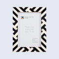 Picture Frames Avant Coco Pattern Resin Inlay Collection in 3 Sizes