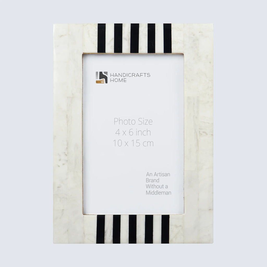 Picture Frames Contour Alto Pattern Resin Inlay Collection in 3 Sizes