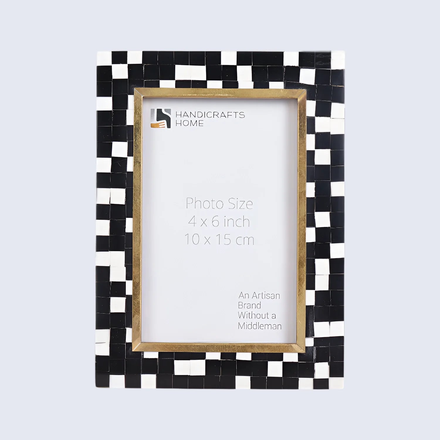 Picture Frames Halo Mosaic Pattern Resin Inlay Collection, 4x6
