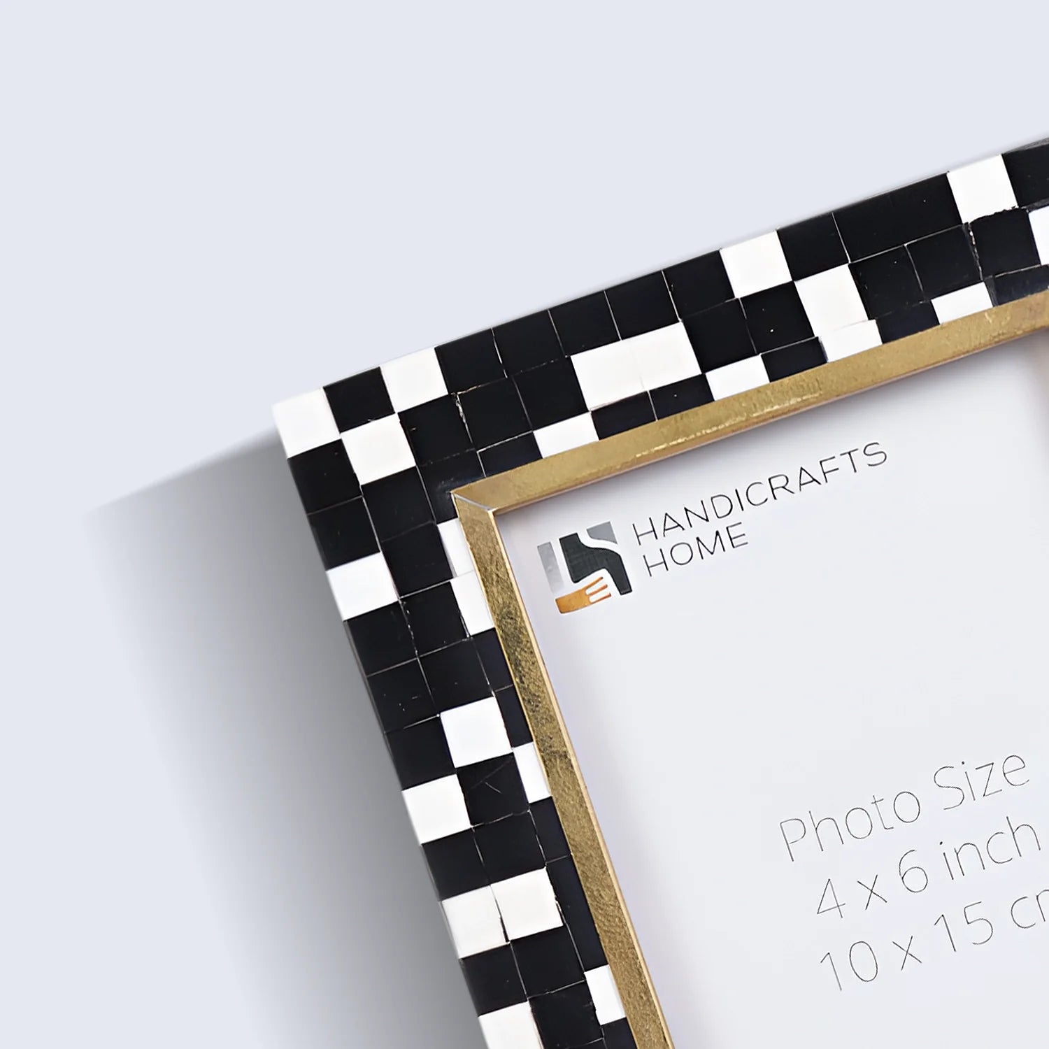Picture Frames Halo Mosaic Pattern Resin Inlay Collection, 4x6