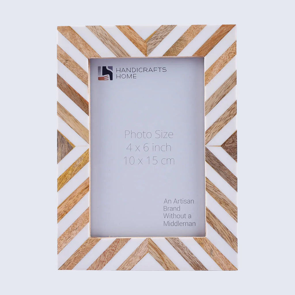 Picture Frames Hypno Calm Collection Wooden & Resin Inlay Frame in 3 Sizes