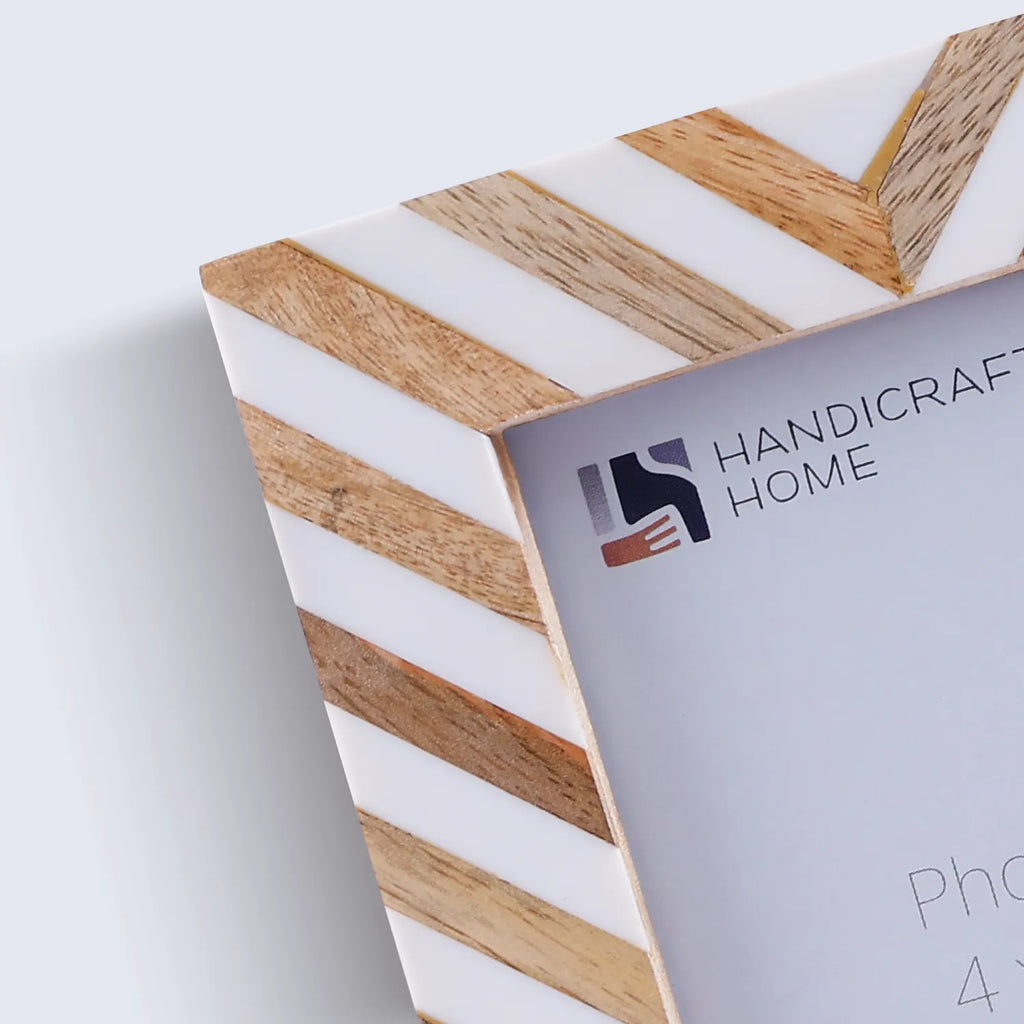 Picture Frames Hypno Calm Collection Wooden & Resin Inlay Frame in 3 Sizes