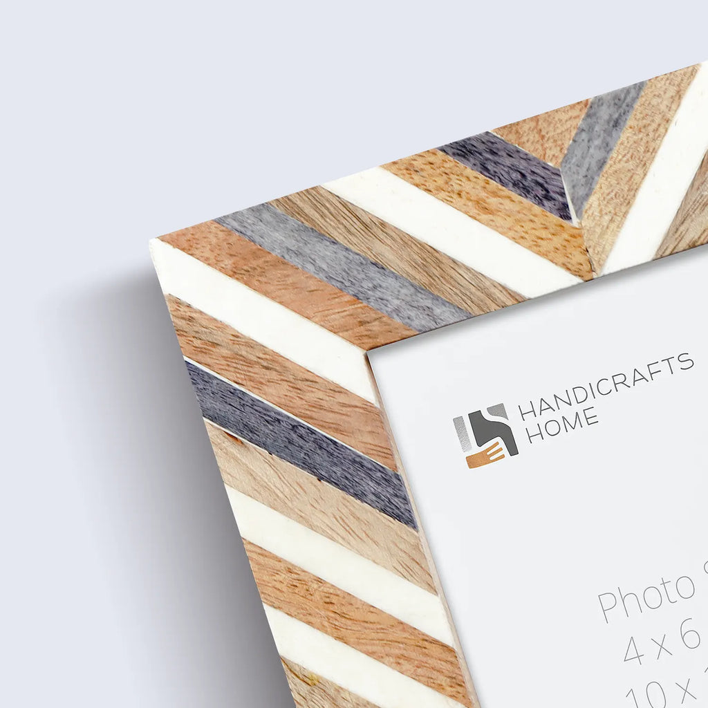 Picture Frames Hypno Daze Collection Wooden & Resin Inlay Frame in 4 Sizes