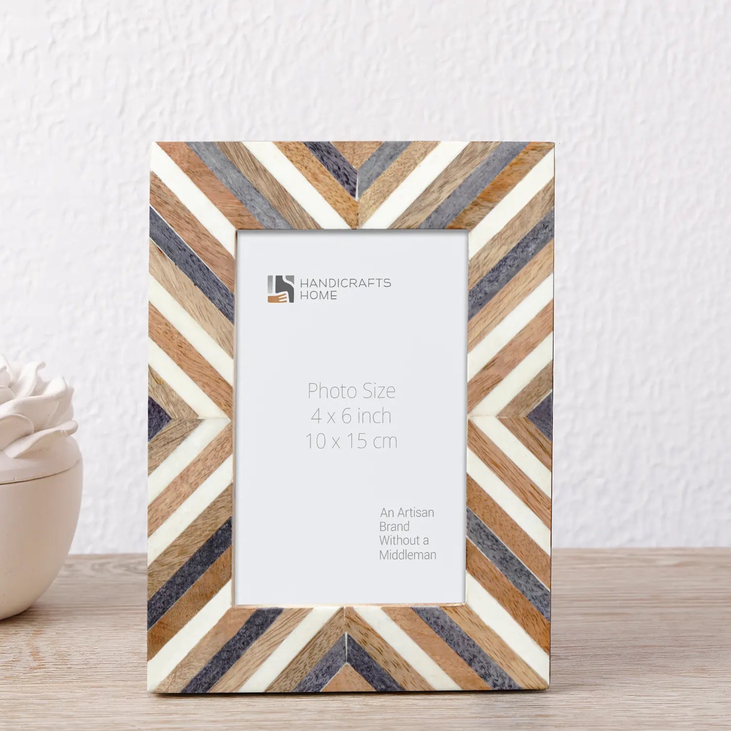 Picture Frames Hypno Daze Collection Wooden & Resin Inlay Frame in 4 Sizes