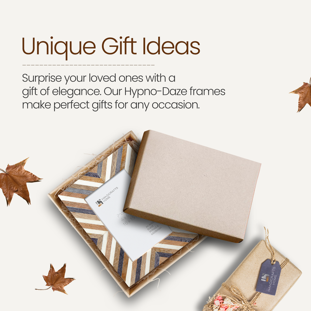 Picture Frames Hypno Daze Collection Wooden & Resin Inlay Frame in 4 Sizes