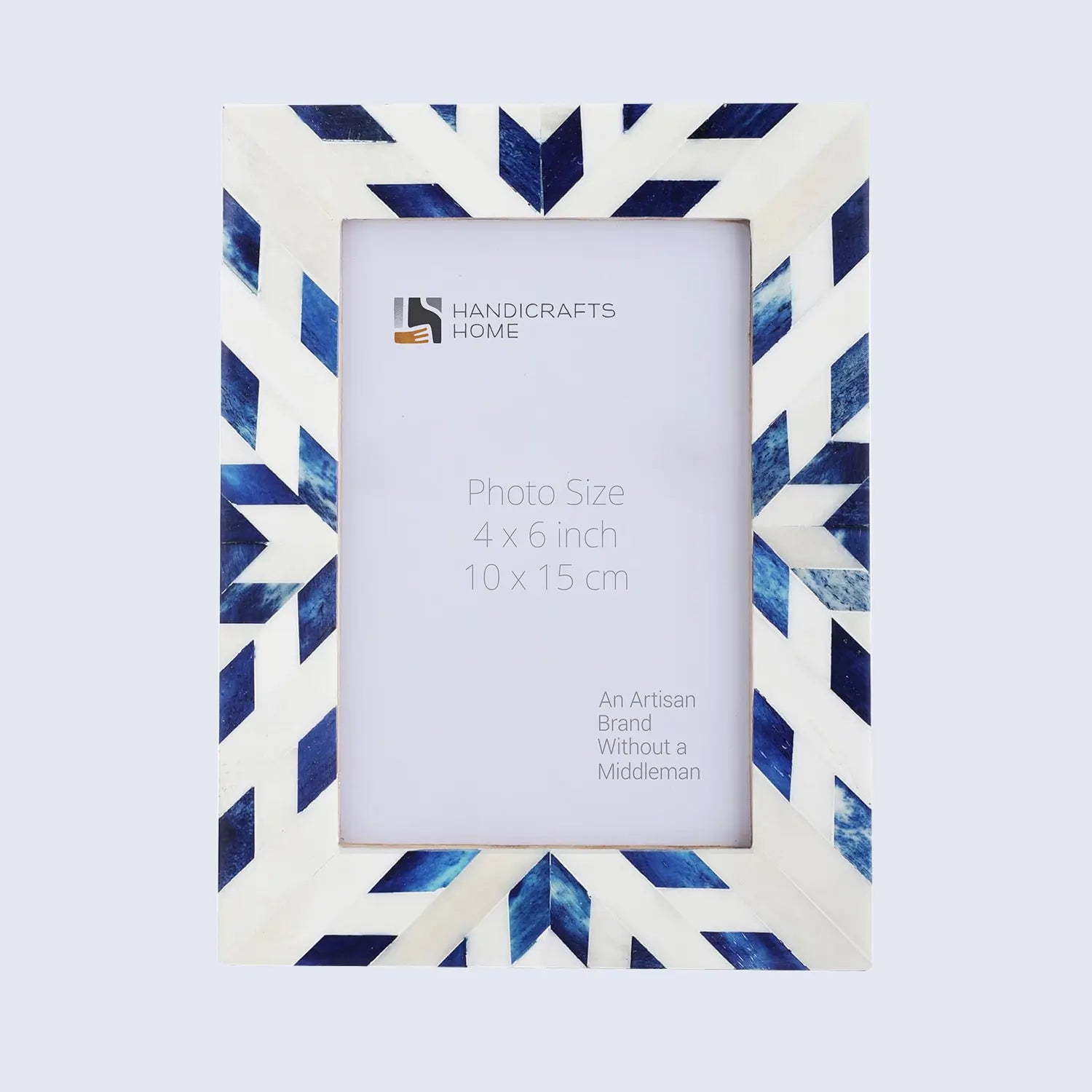 Picture Frames Hypno Frost Pattern Bone Inlay Collection in 3 Sizes