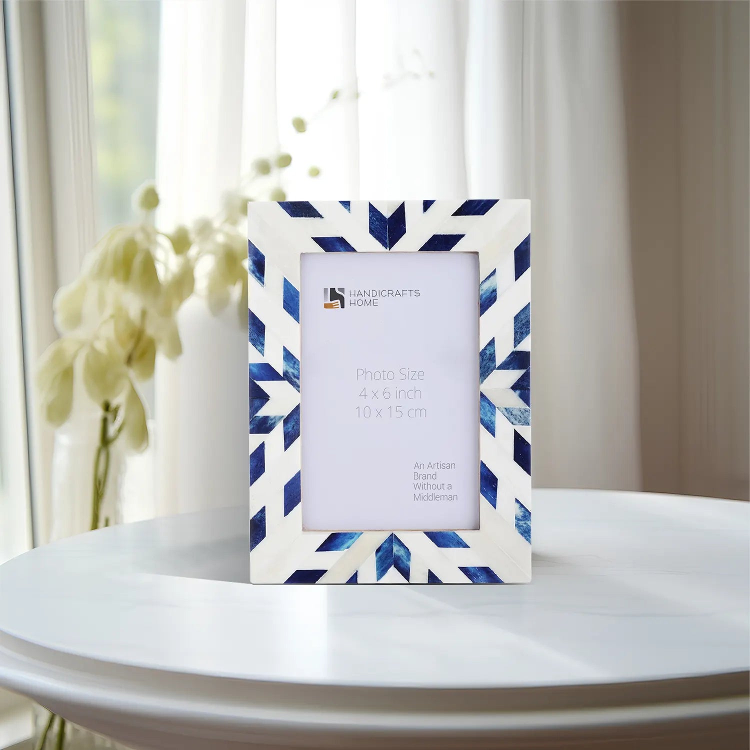 Picture Frames Hypno Frost Pattern Bone Inlay Collection in 3 Sizes