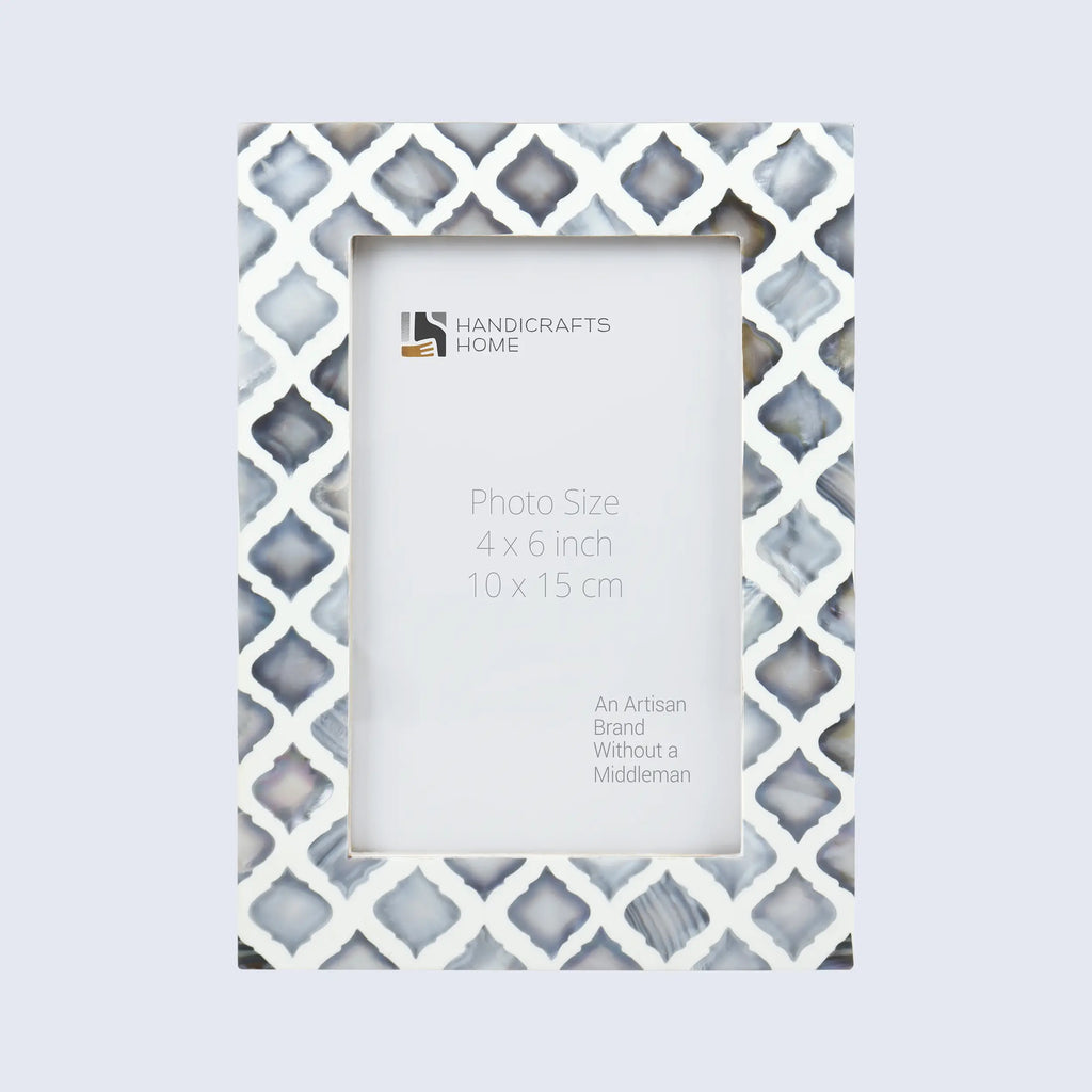 Picture Frames Moor Sky Pattern Mother of Pearl & Resin Collection in 3 Sizes