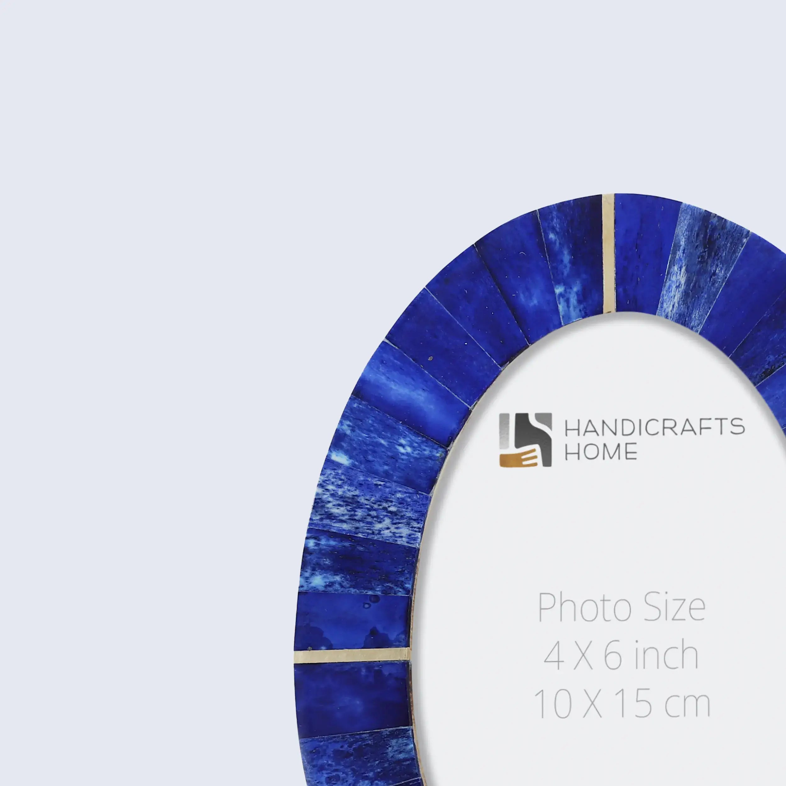 Round Picture Frames Palace Heart Pattern Bone Inlay Collection in 4x6