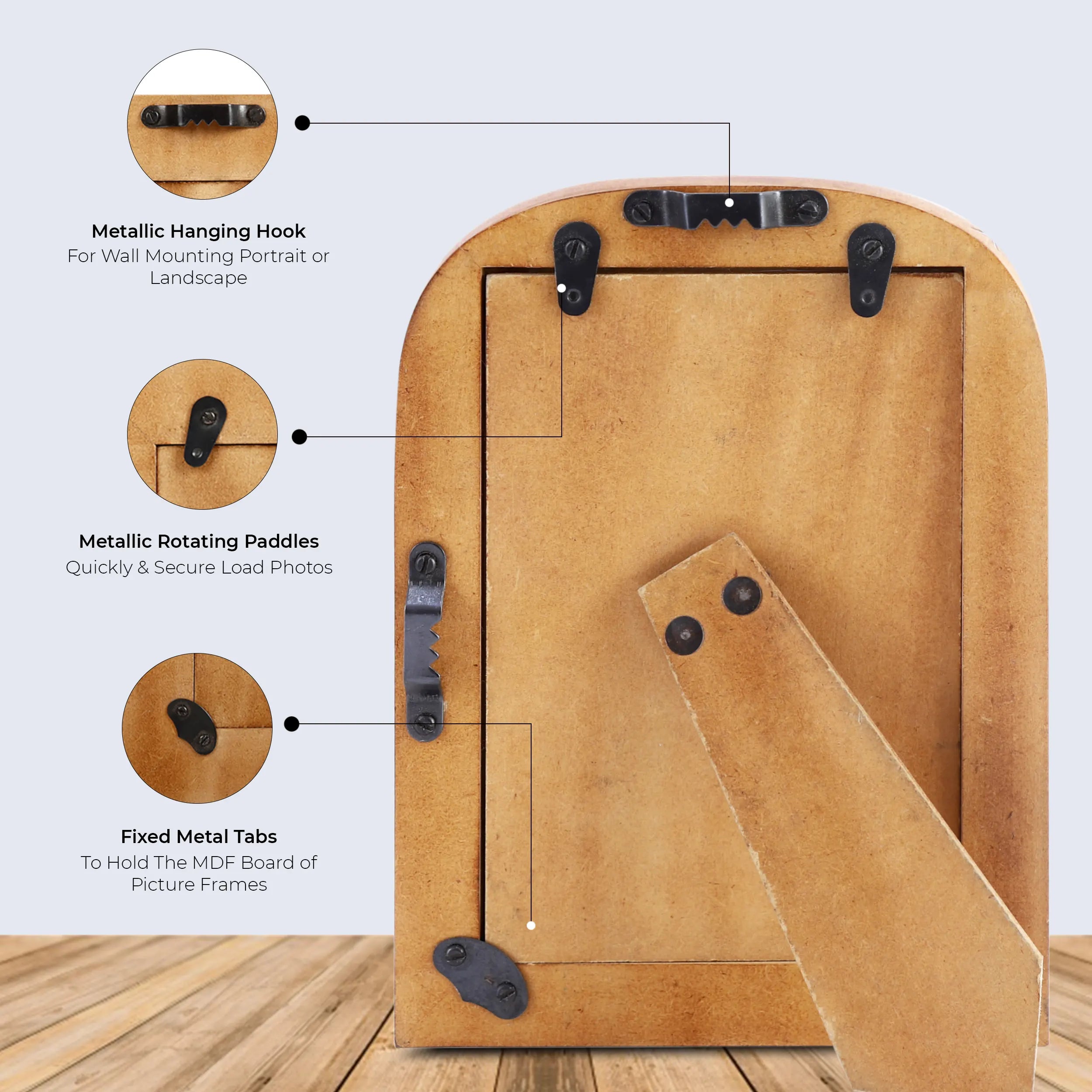 Picture Frames Palace Vista Pattern Bone Inlay Collection in 4x6