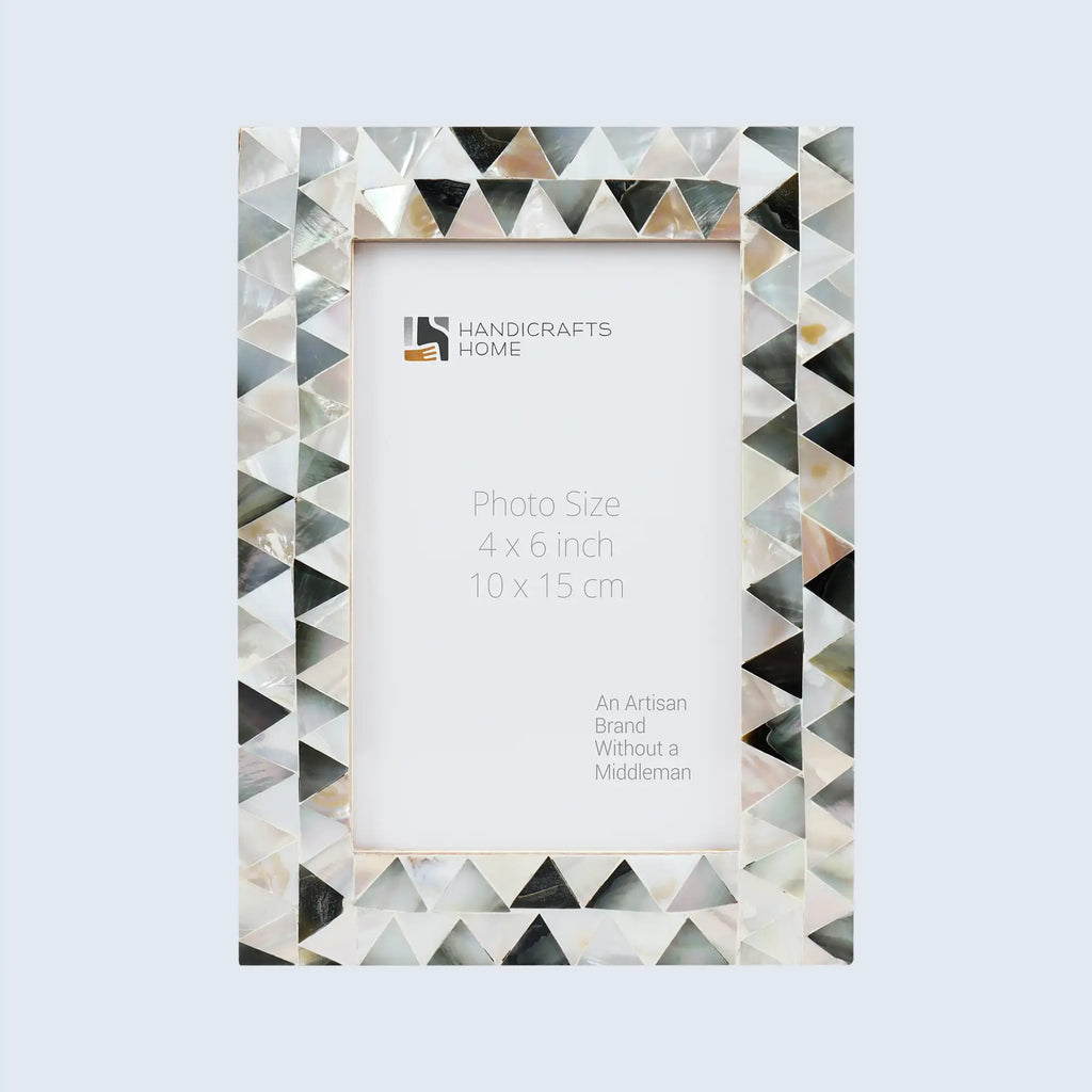 Picture Frames Pearlescent Abyss Pattern Mother of Pearl Collection in 3 Sizes