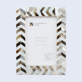 Picture Frames Pearlescent Chase Pattern Mother of Pearl Collection in 3 Sizes