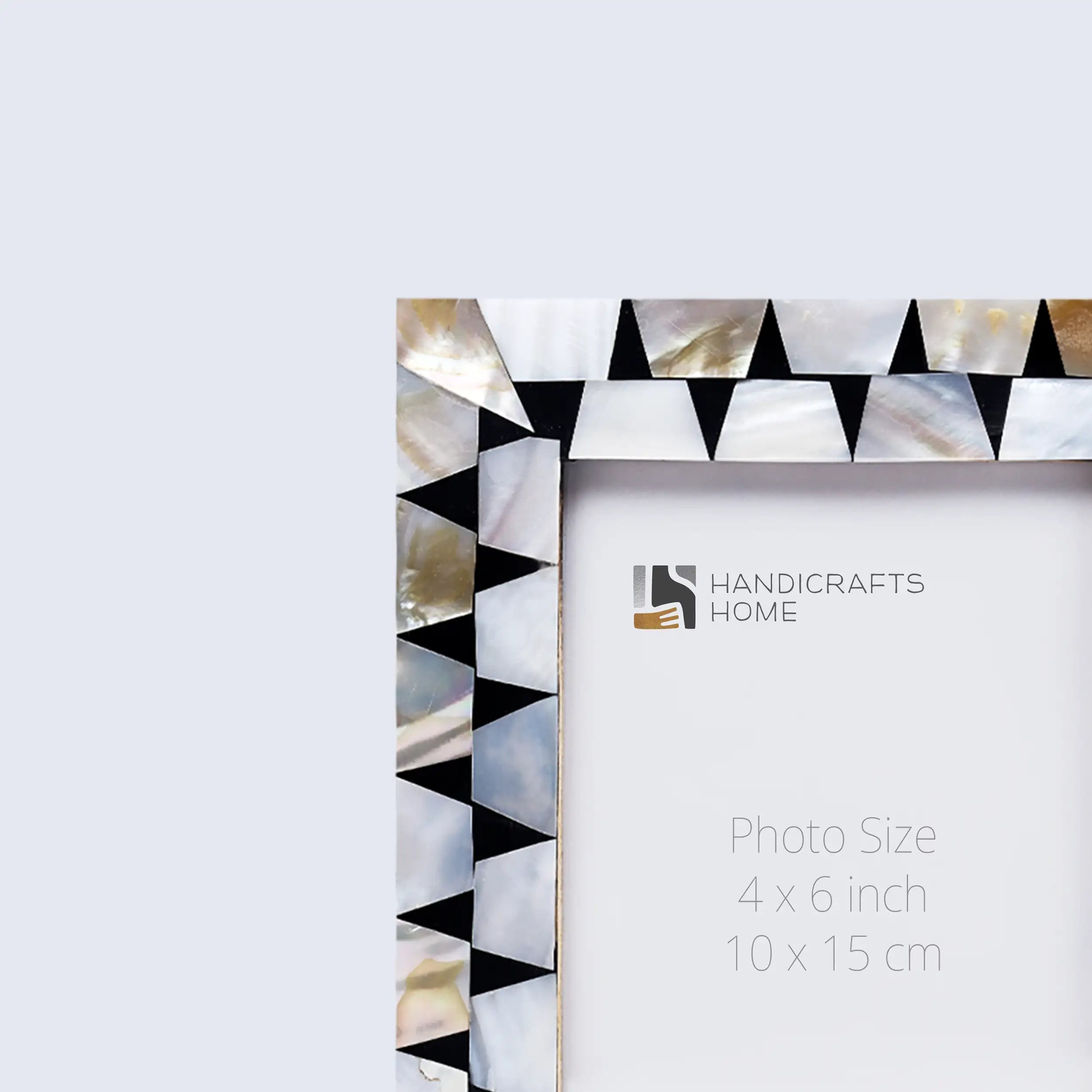 Picture Frames Pearlescent Flash Pattern Mother of Pearl & Resin Collection in 3 Sizes