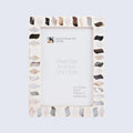 Picture Frames Pearlescent Fossil Pattern Mother of Pearl & Resin Collection in 3 Sizes
