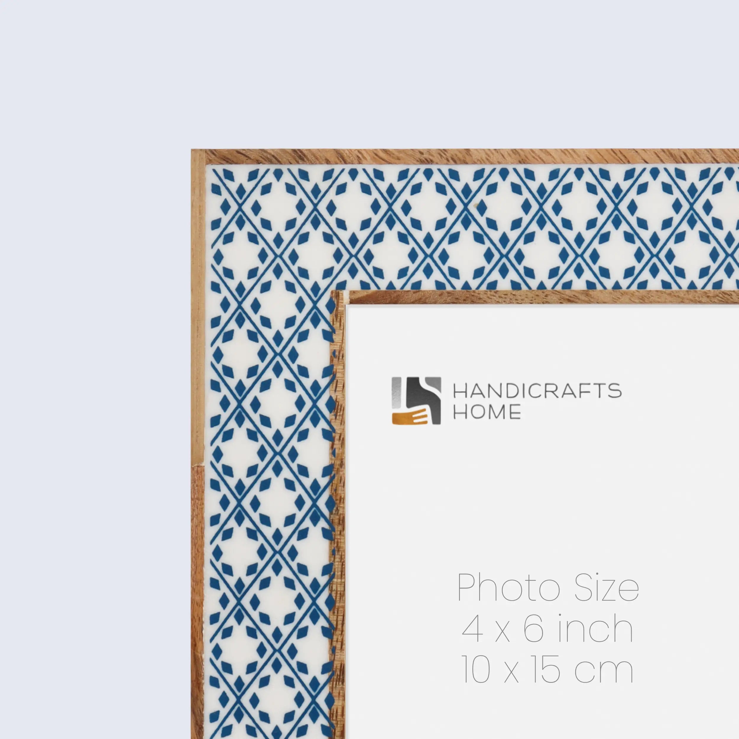 Picture Frames Rhythm Diamonds Pattern Resin Inlay Collection in 3 Sizes