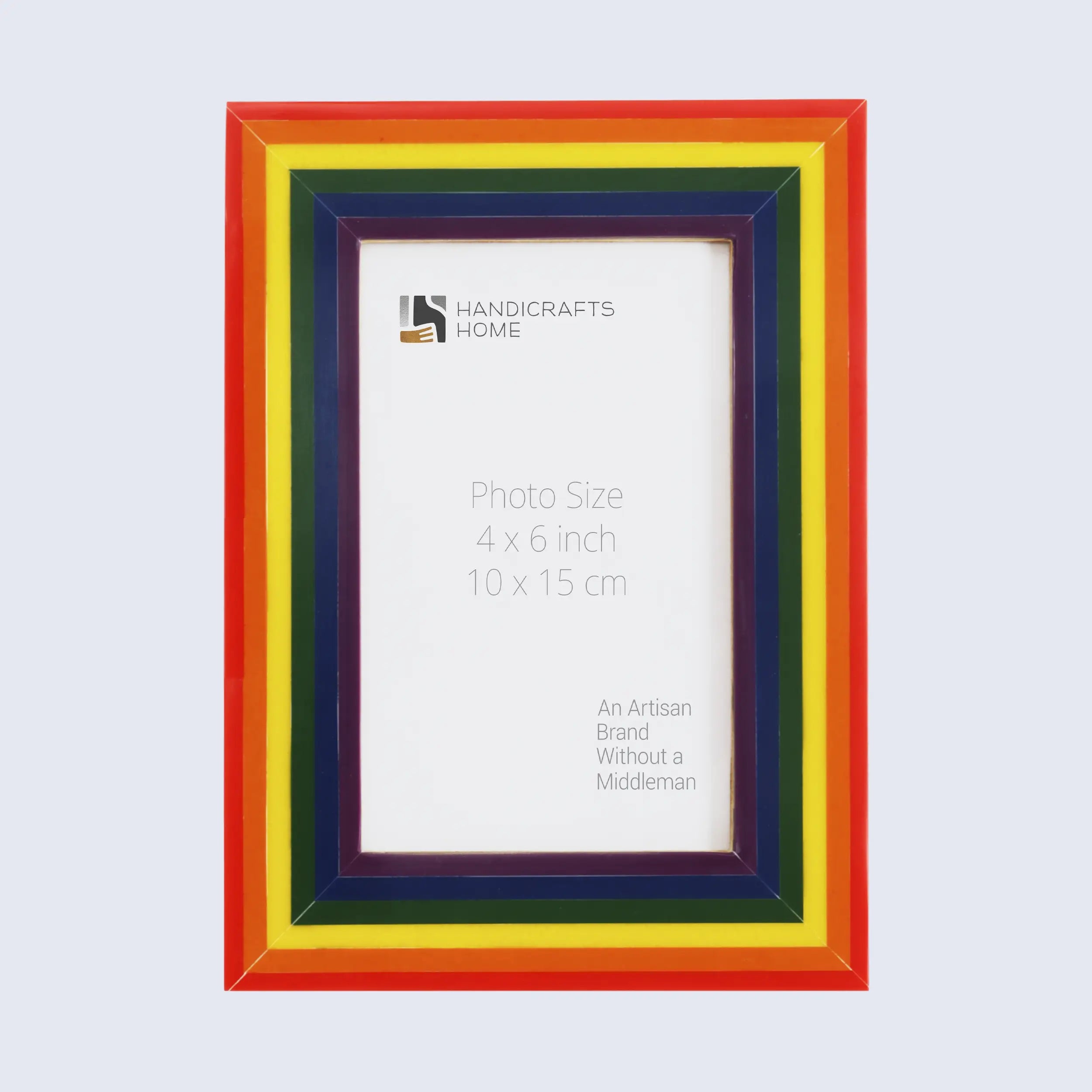 Picture Frames Spectrum Pride Pattern Resin Inlay Collection in 3 Sizes