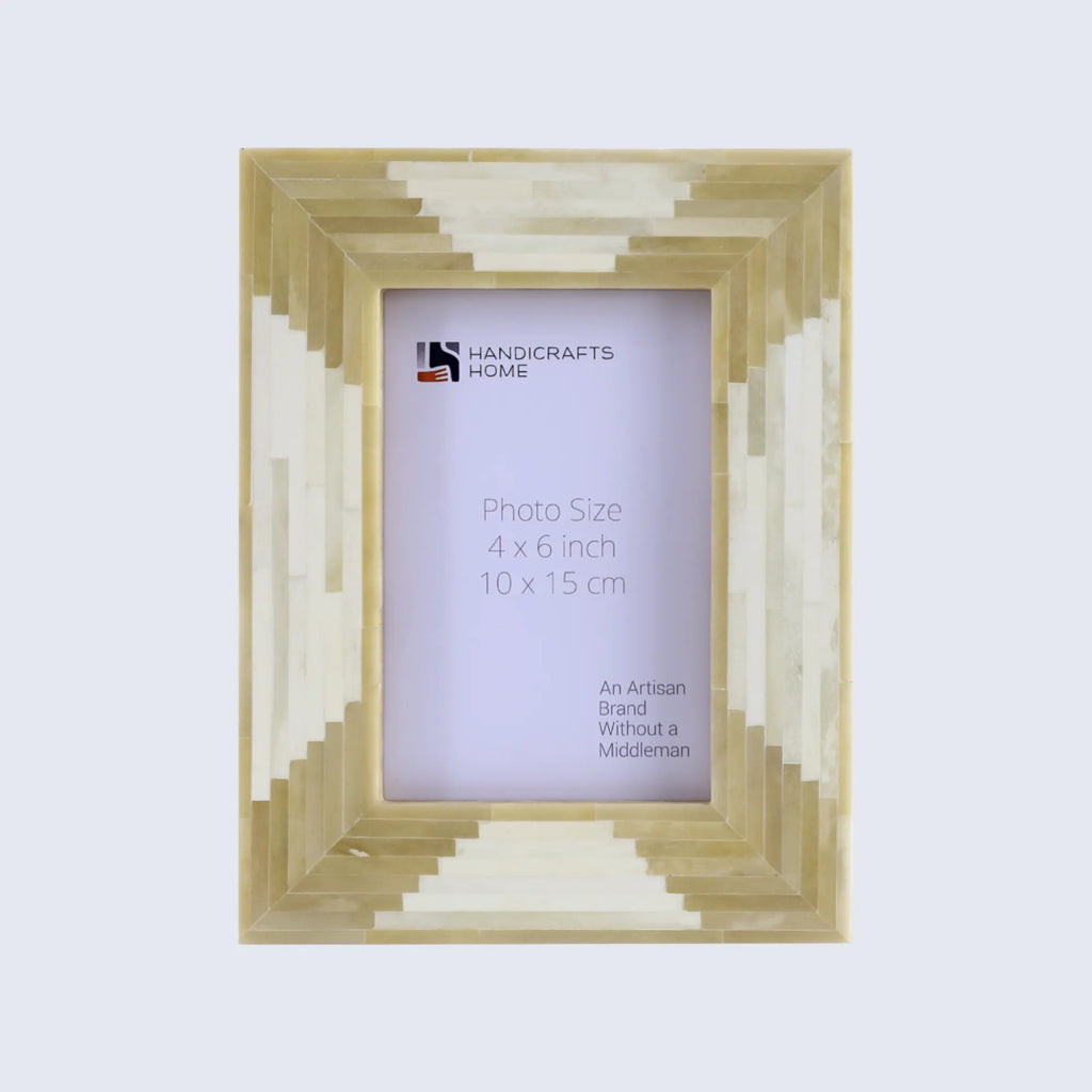 Picture Frames Apache Harvest Pattern Bone Inlay Collection in 3 Sizes