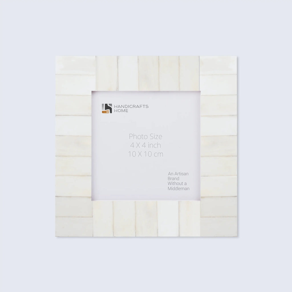 Picture Frames Classic Pattern Bone Inlay Collection in 27 Sizes, White