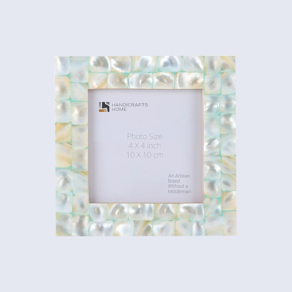 Picture Frames Mother of Pearl Collection in 27 Sizes, Green